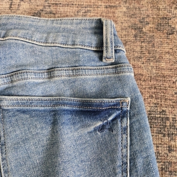 DL1961 Florence Cropped Mid-Rise Instasculpt Skinny Denim Blue Jeans Sanders 27 - Picture 8 of 8